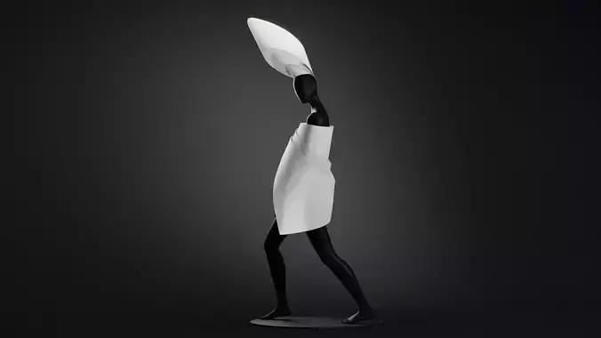 Pleats Origami Fashion Editorial Model 03