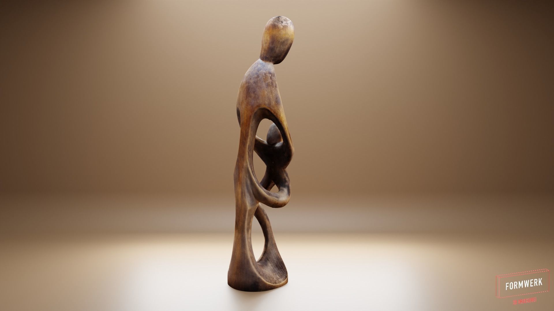 abstract figure art work 3D print model_3