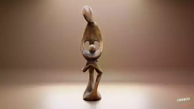 abstract figure art work 3D print model