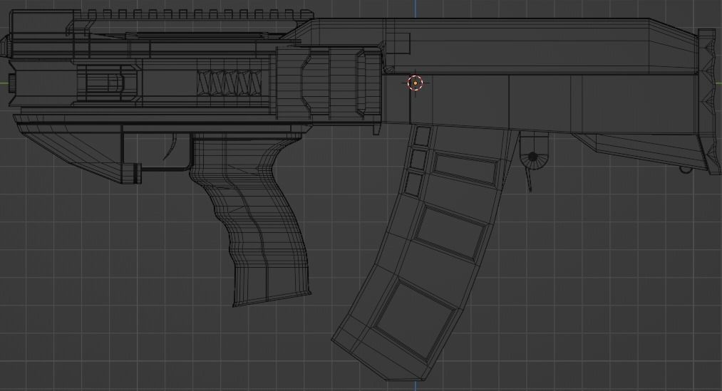 Sci-fi AK 3D model_9