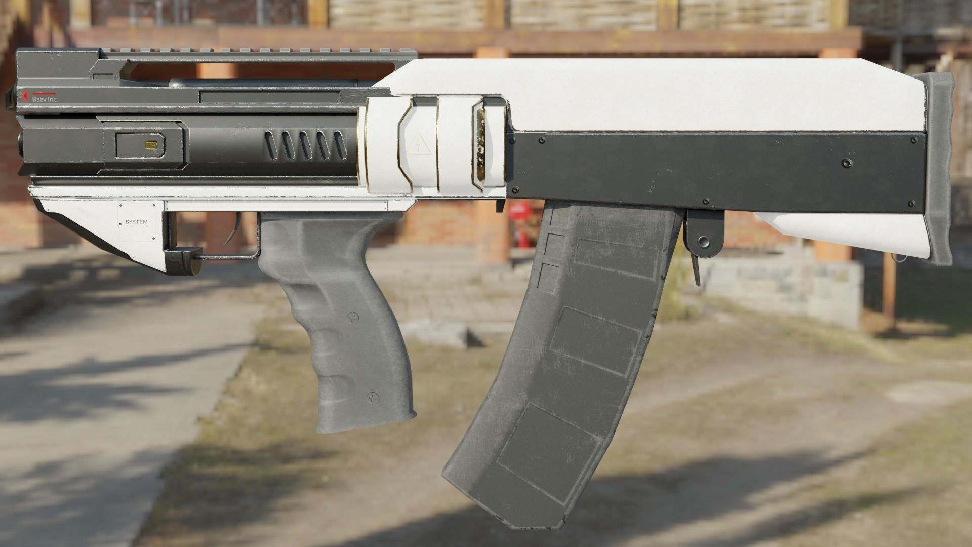 Sci-fi AK 3D model_1