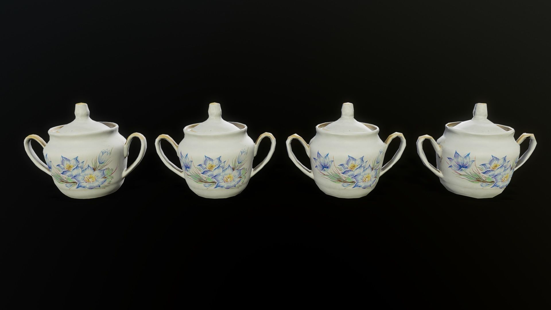 3D Scan Sugar Bowl 01 Low-poly 3D model_4