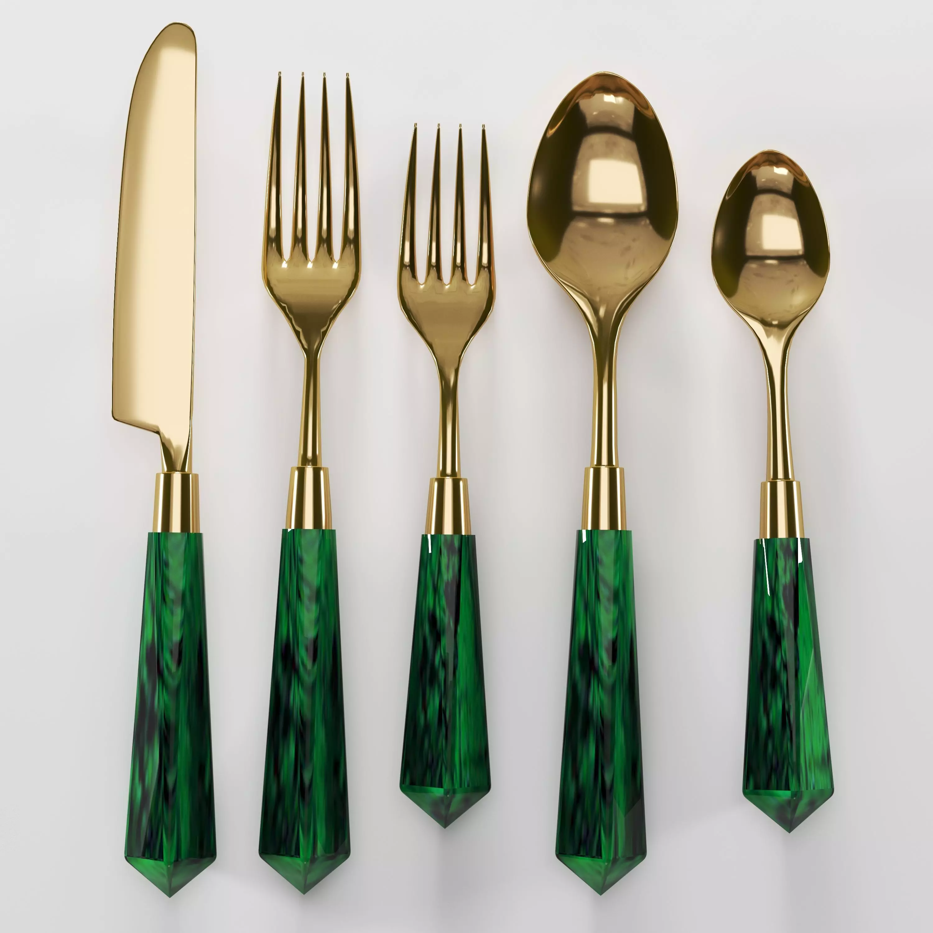 perrin  cutlery  set 3D model_0