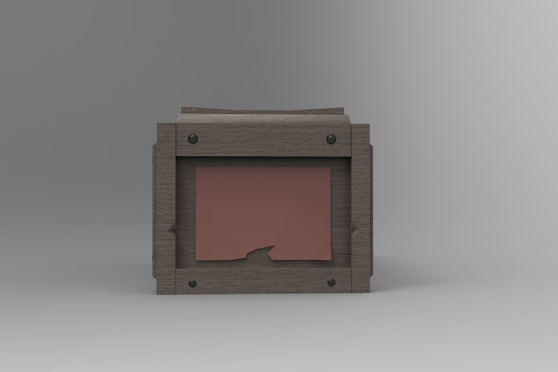 Wood Box 3D model_4