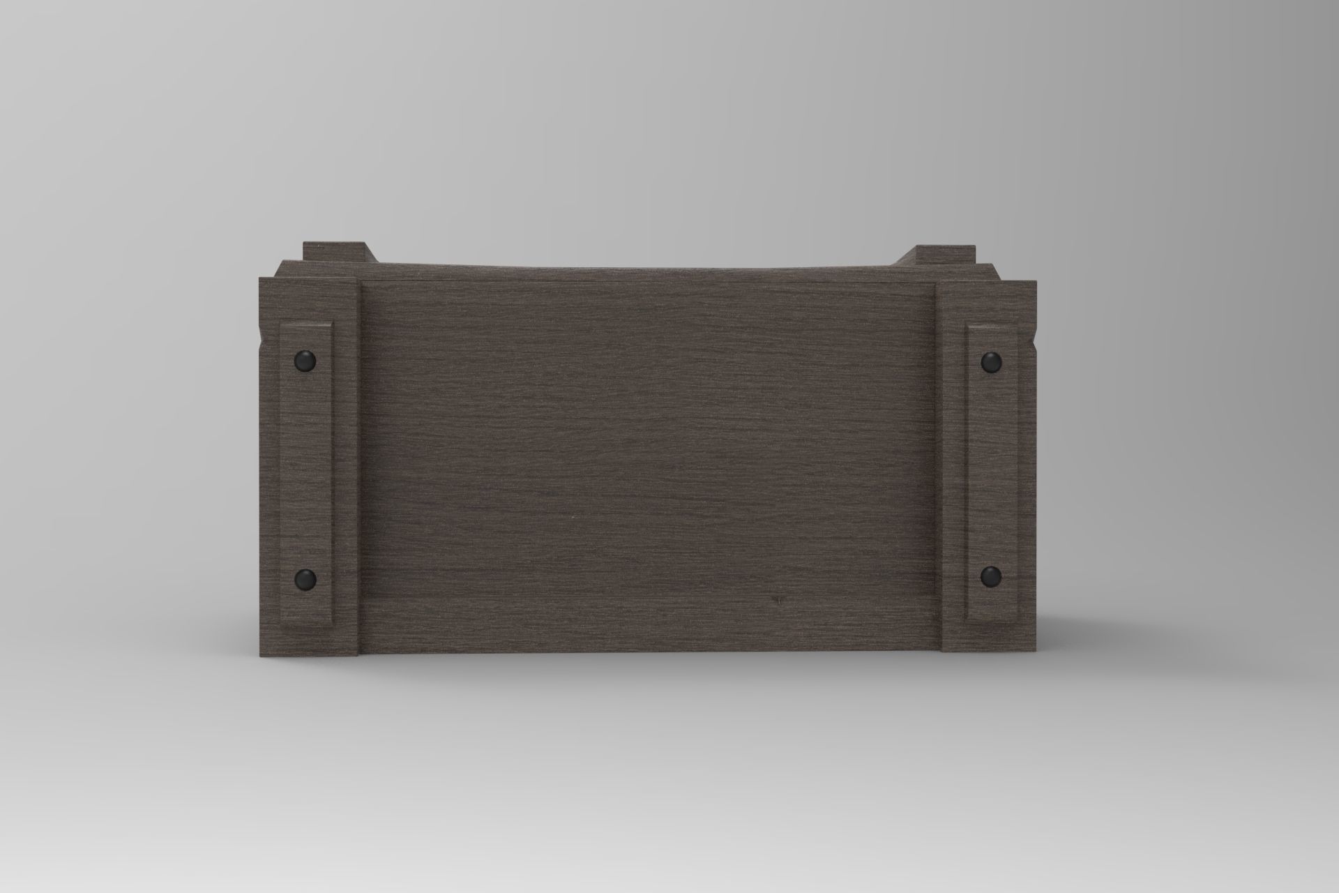 Wood Box 3D model_2