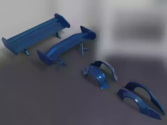 Spoiler tuning part auto  3D model