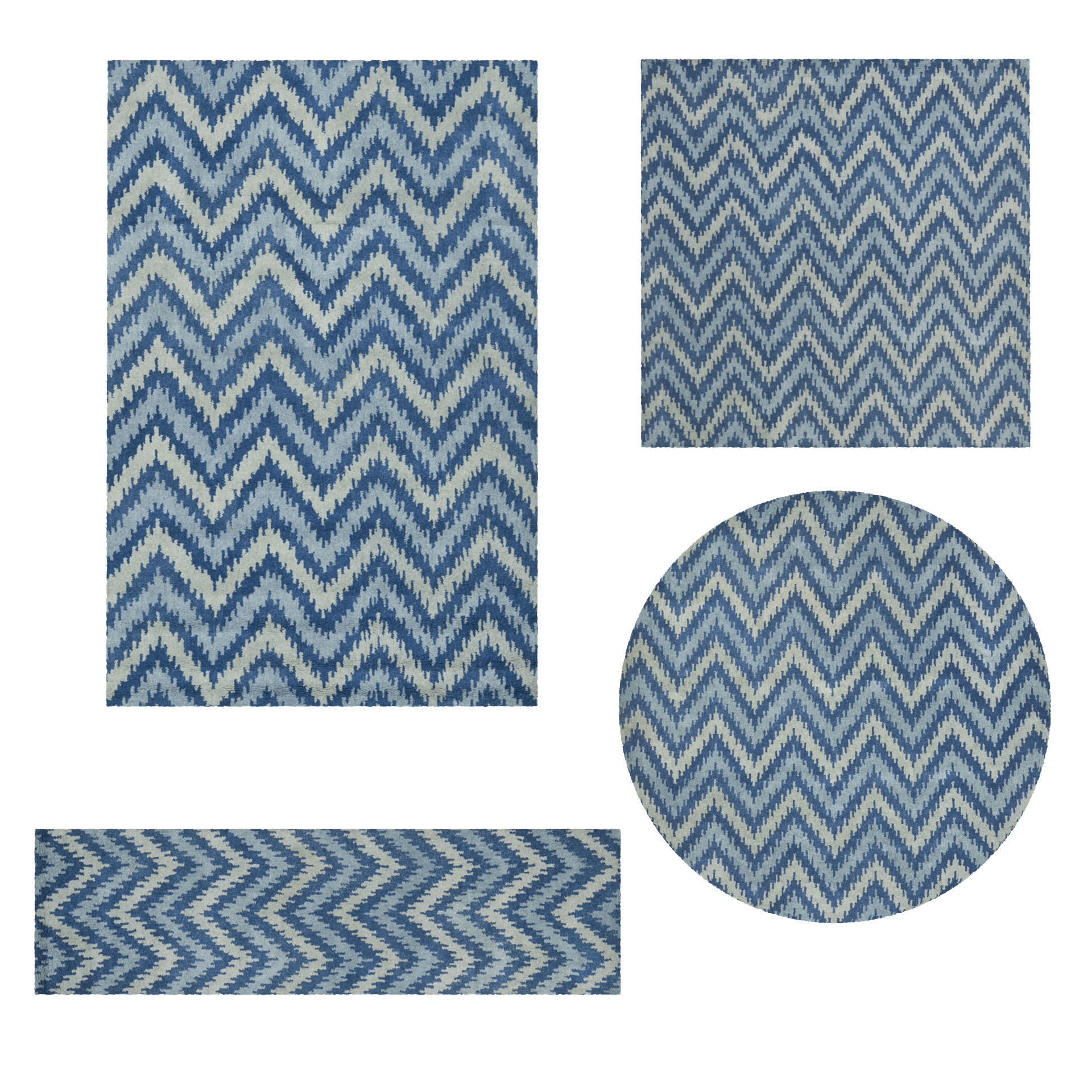 9 in 1 Rug Collection No 31 Low-poly 3D model_3