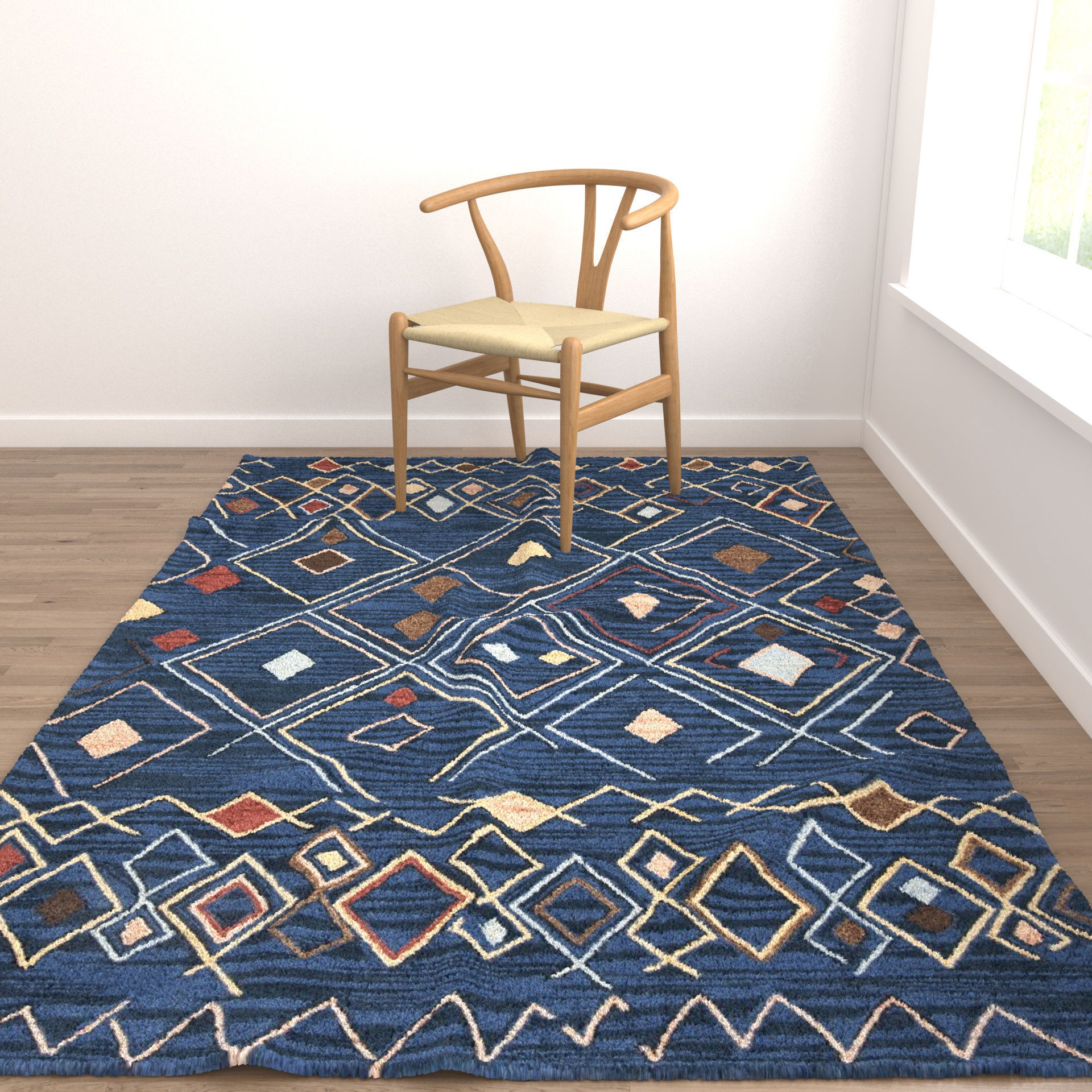 9 in 1 Rug Collection No 31 Low-poly 3D model_14