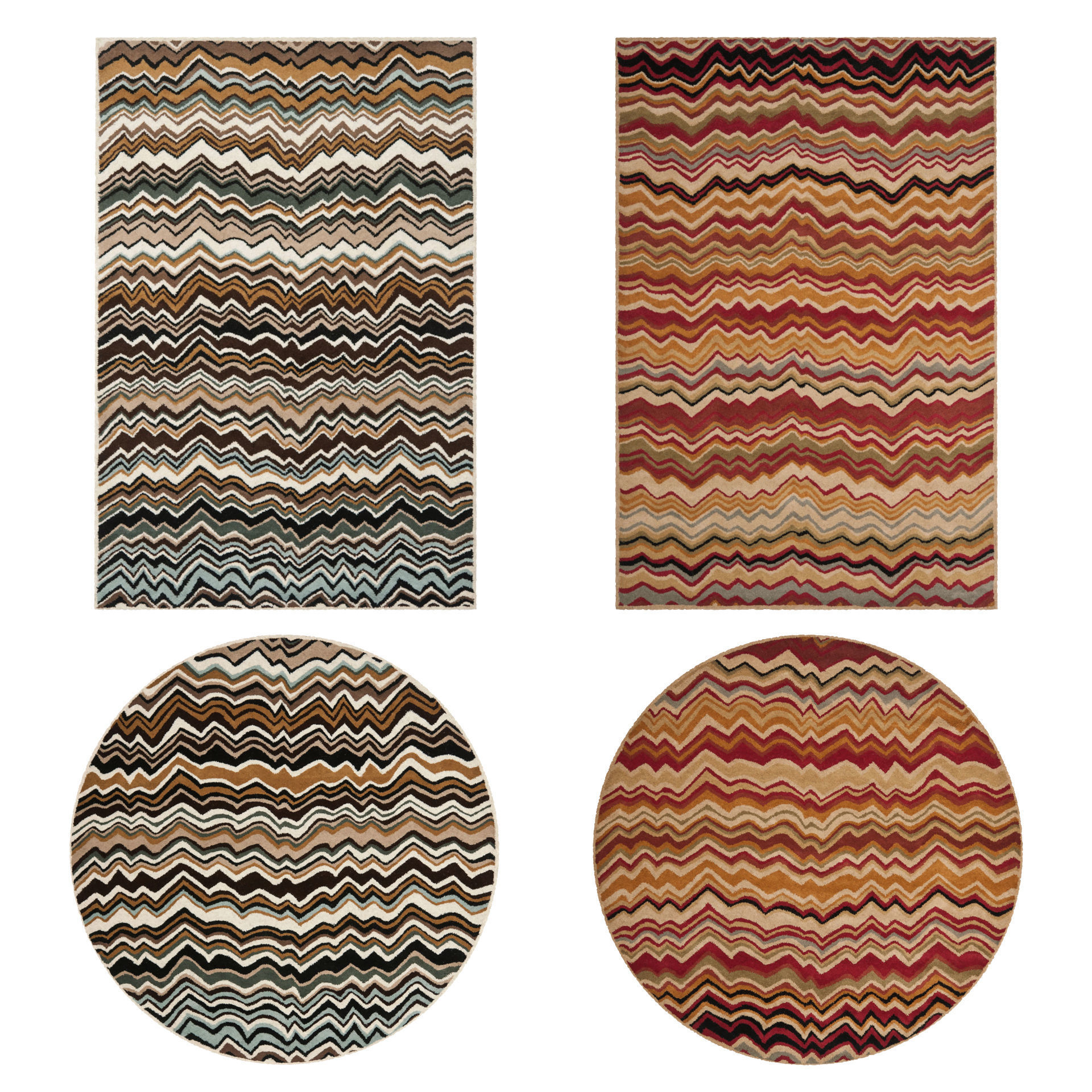 9 in 1 Rug Collection No 31 Low-poly 3D model_7