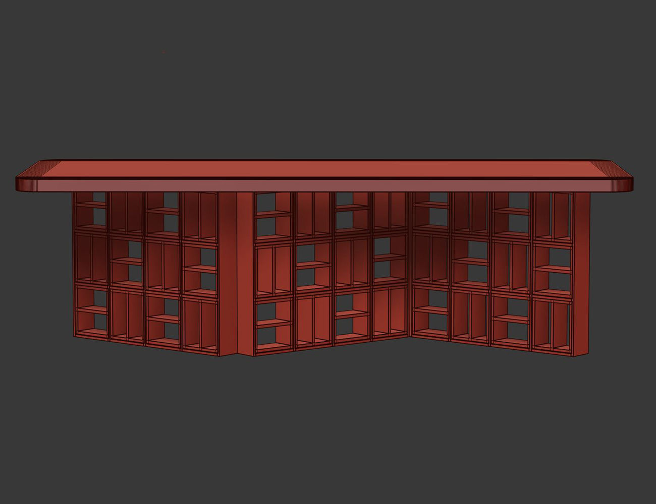 Rock ceramic dining table  3D model_5