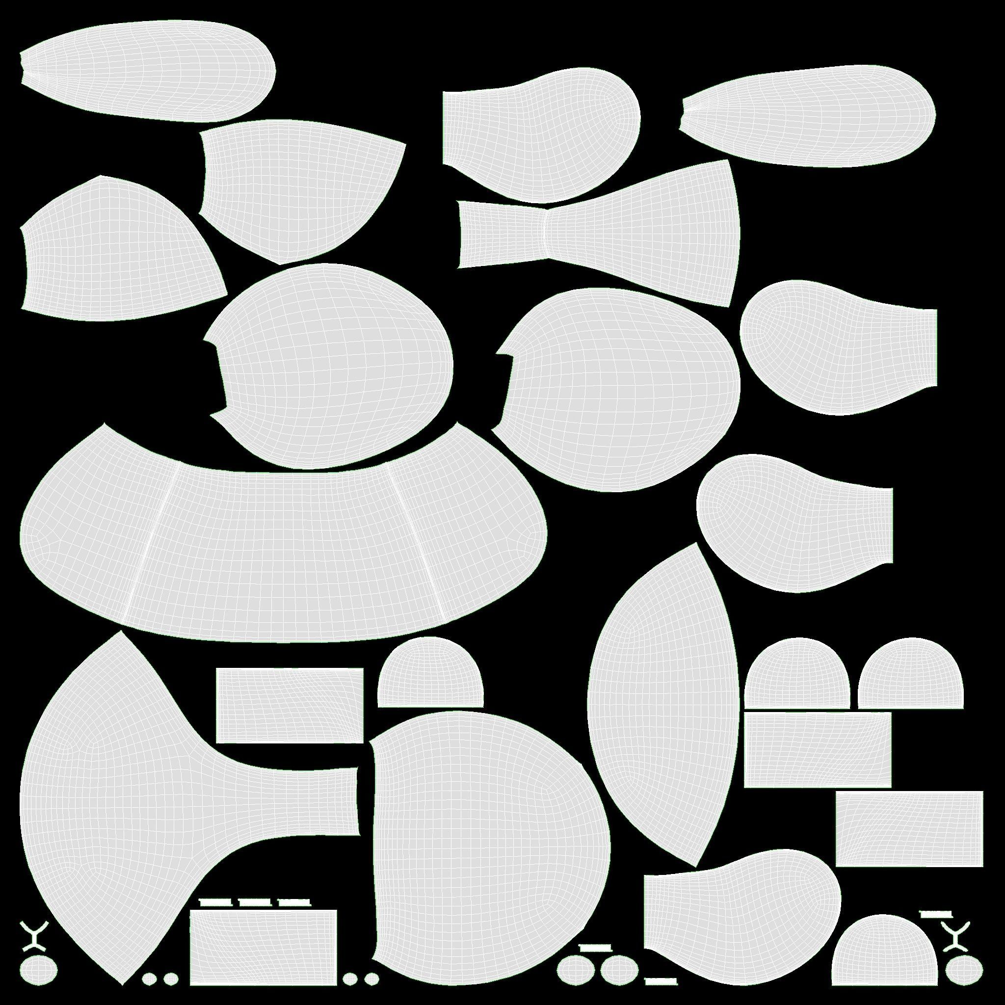 Bunny toy girl and boy 3D model_12