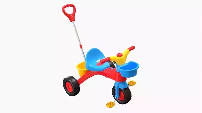 Children Tricycle Trike With Parent Handle