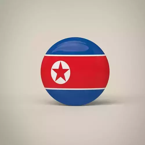 North Korea Badge