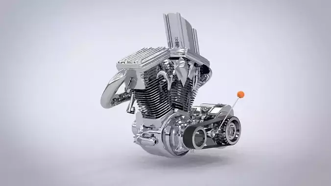 Motorcycle engine 3D model Motorcycle engine 3D model