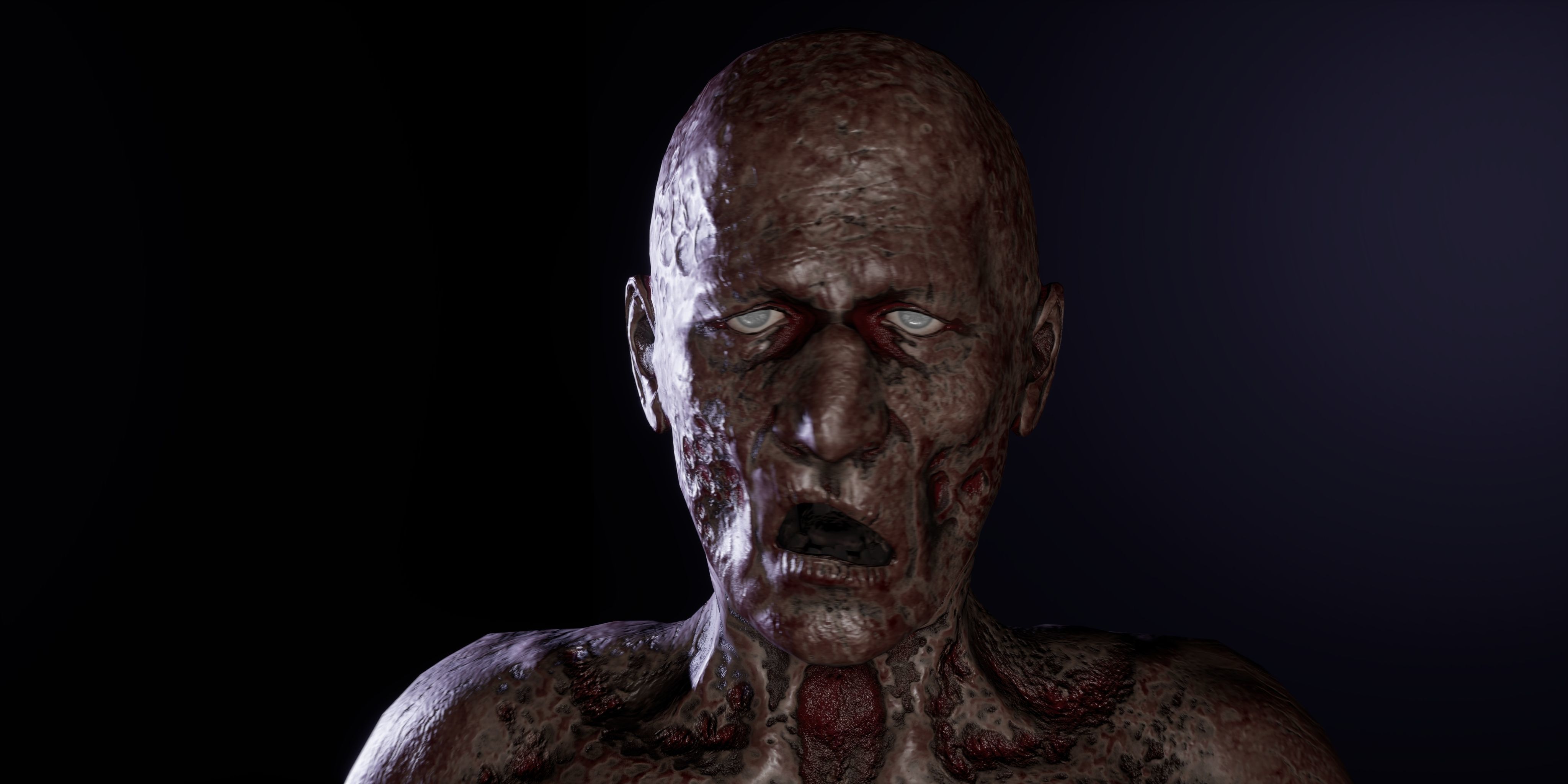 Zombie lowpoly rigged Low-poly 3D model_12