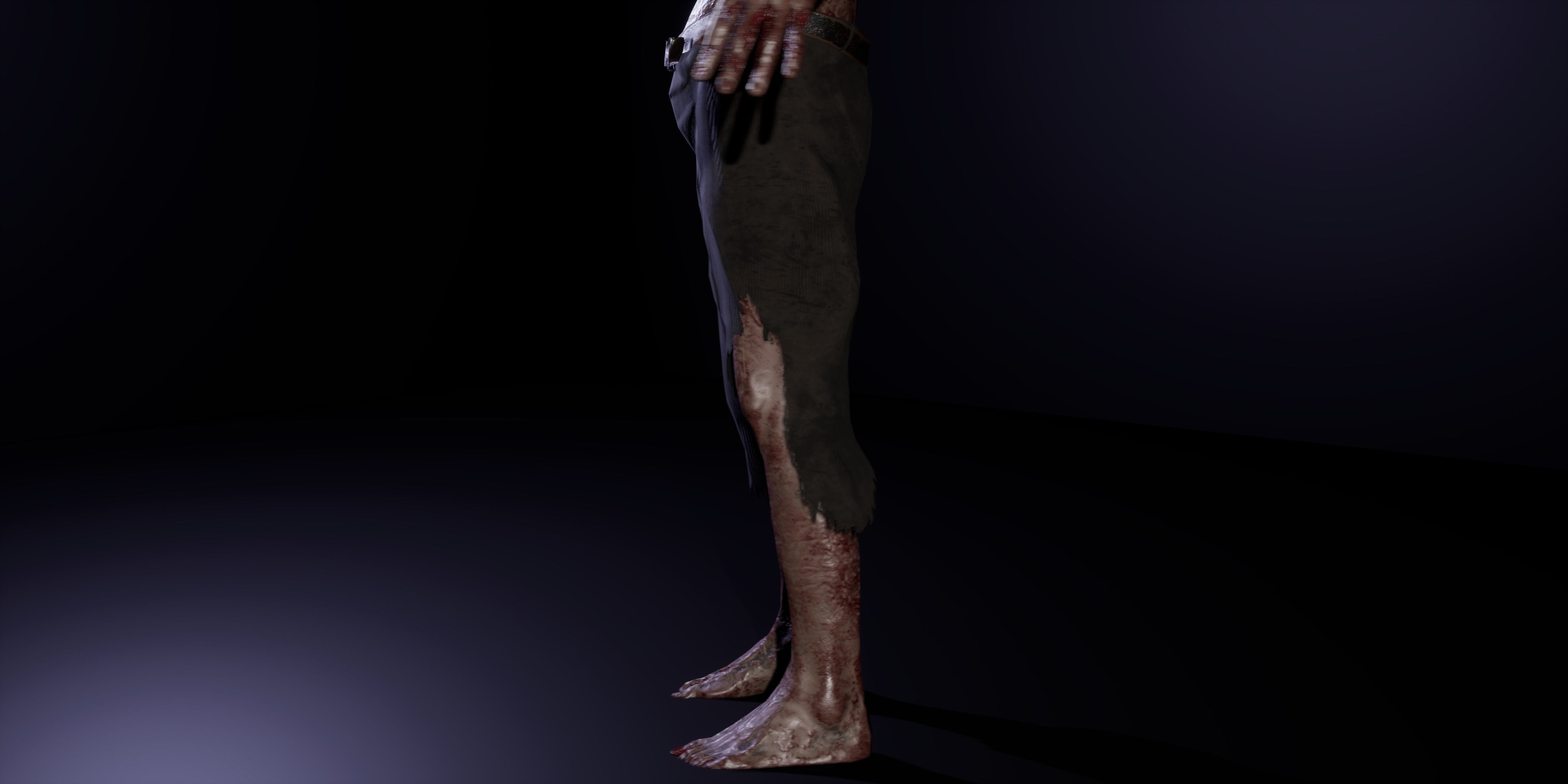 Zombie lowpoly rigged Low-poly 3D model_24