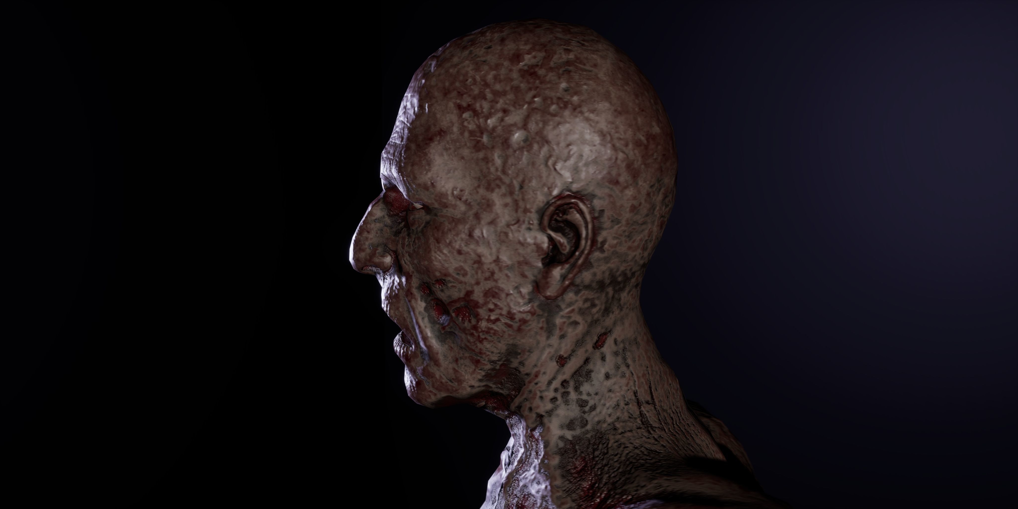 Zombie lowpoly rigged Low-poly 3D model_14
