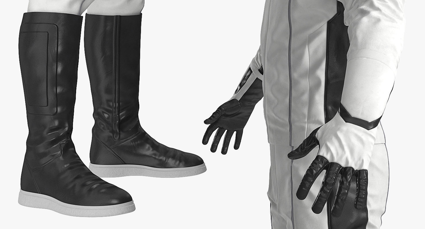 Futuristic Space Suit 3D model_6