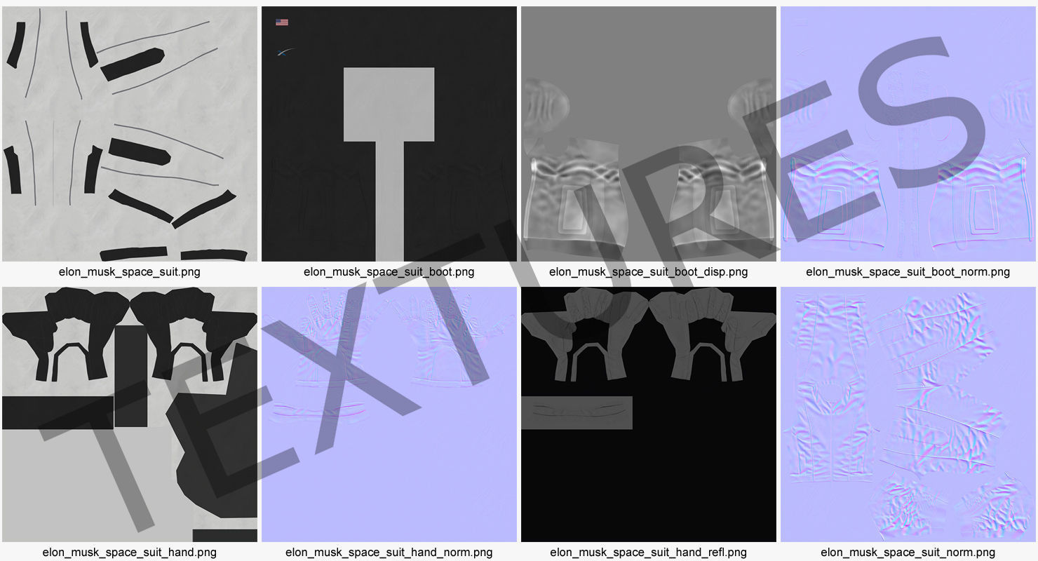 Futuristic Space Suit 3D model_11