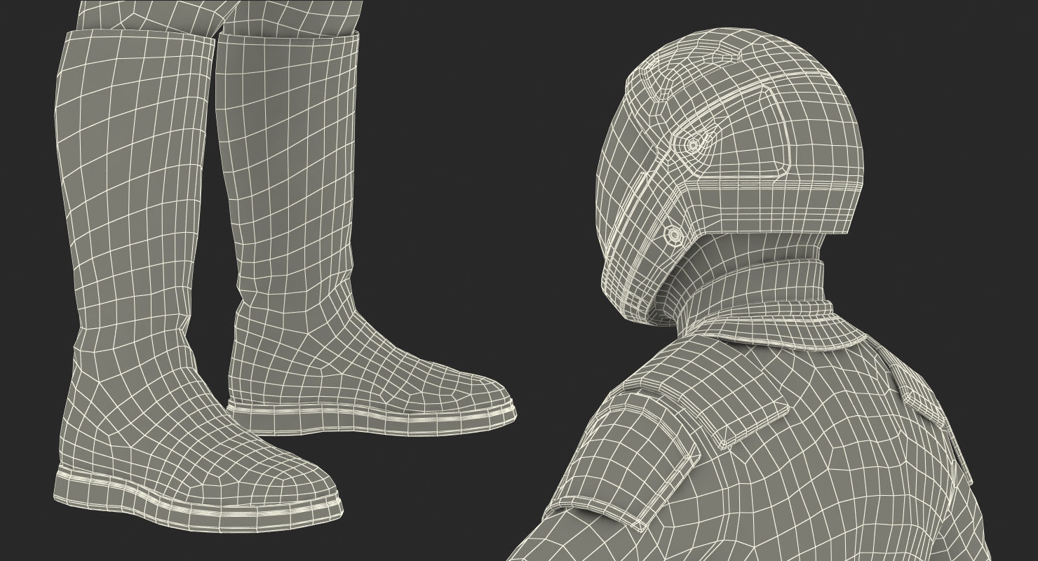 Futuristic Space Suit 3D model_16