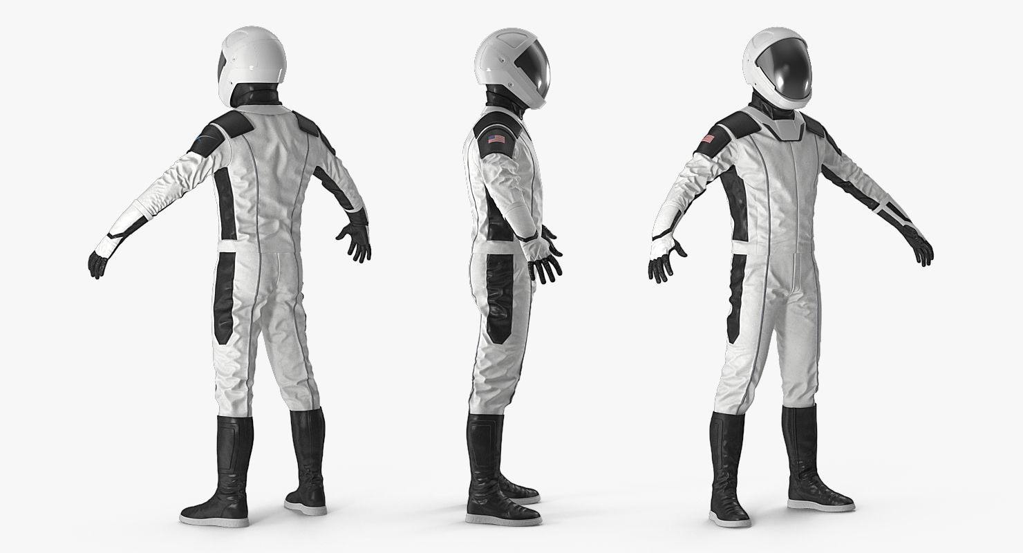 Futuristic Space Suit 3D model_1