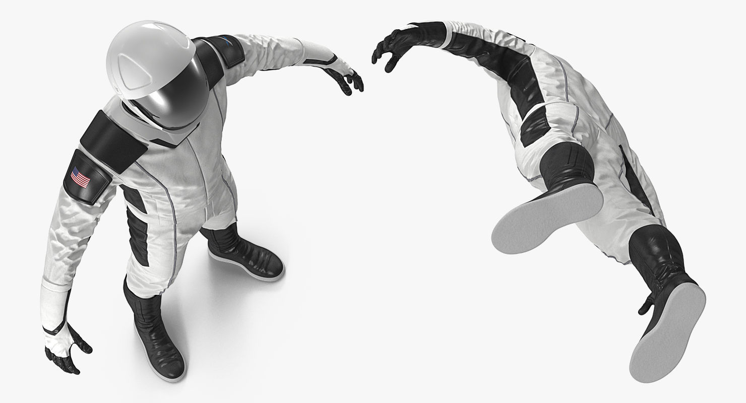 Futuristic Space Suit 3D model_3