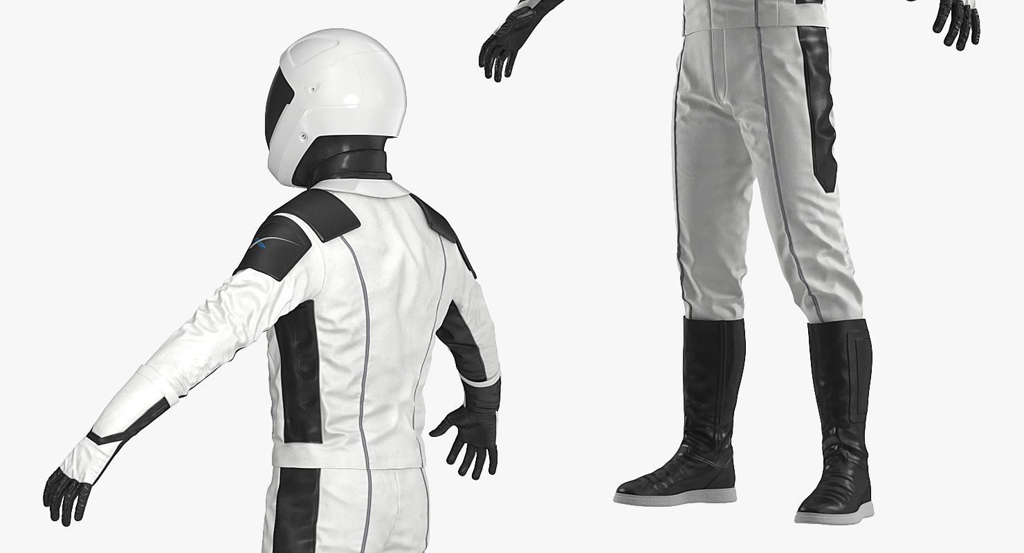 Futuristic Space Suit 3D model_5