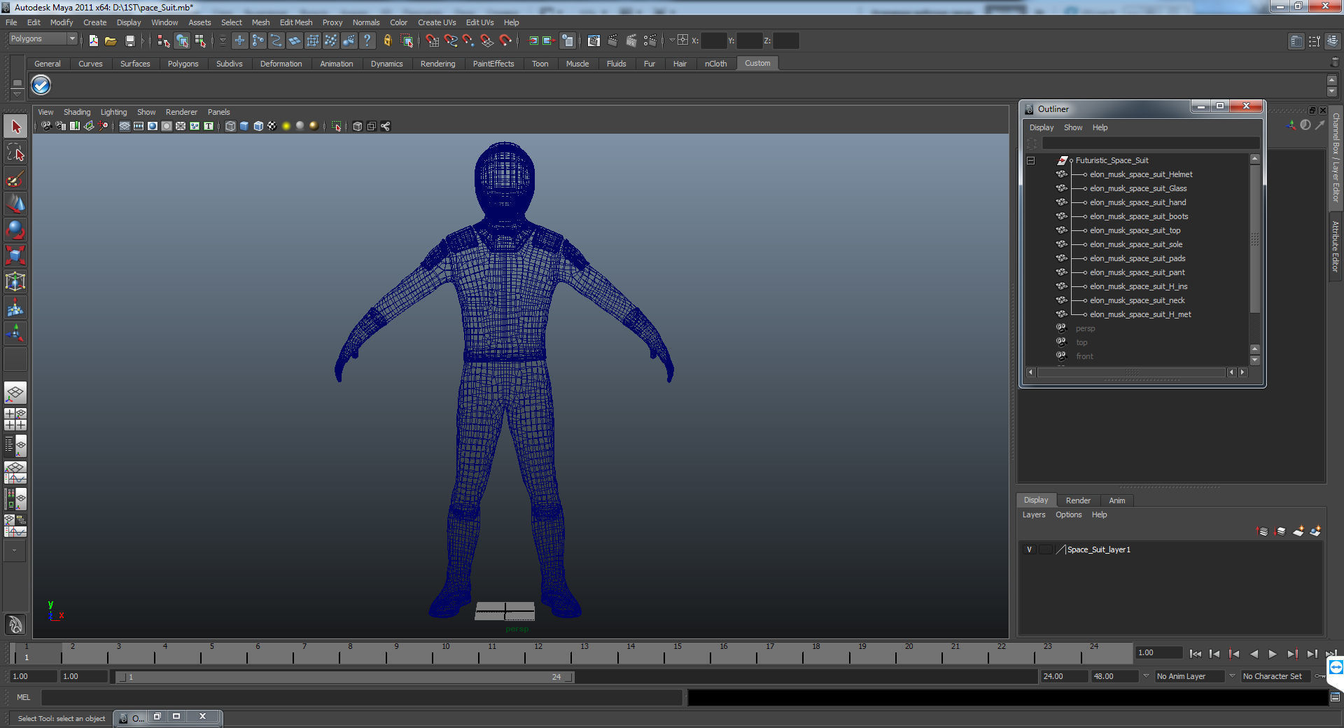 Futuristic Space Suit 3D model_18