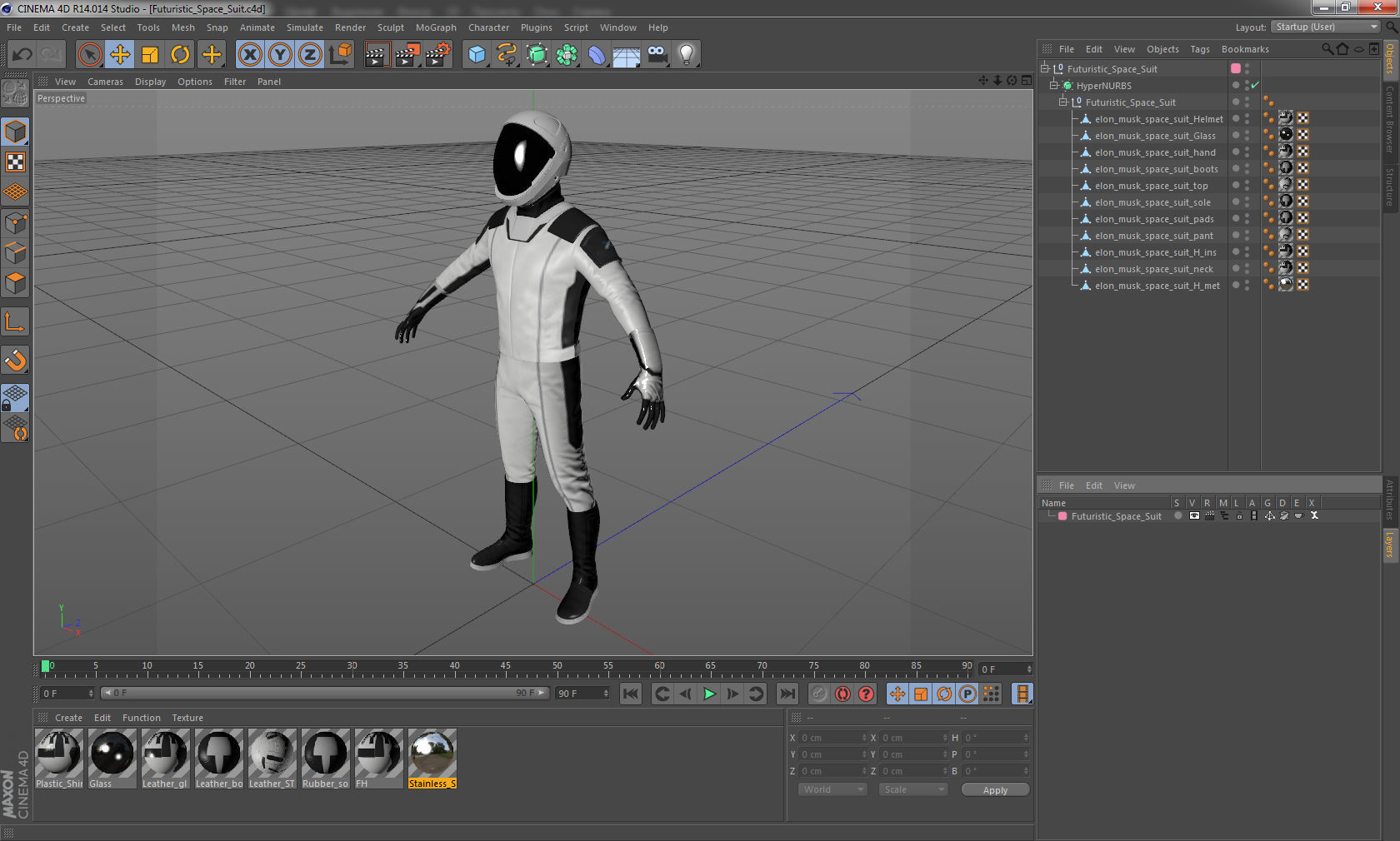 Futuristic Space Suit 3D model_17