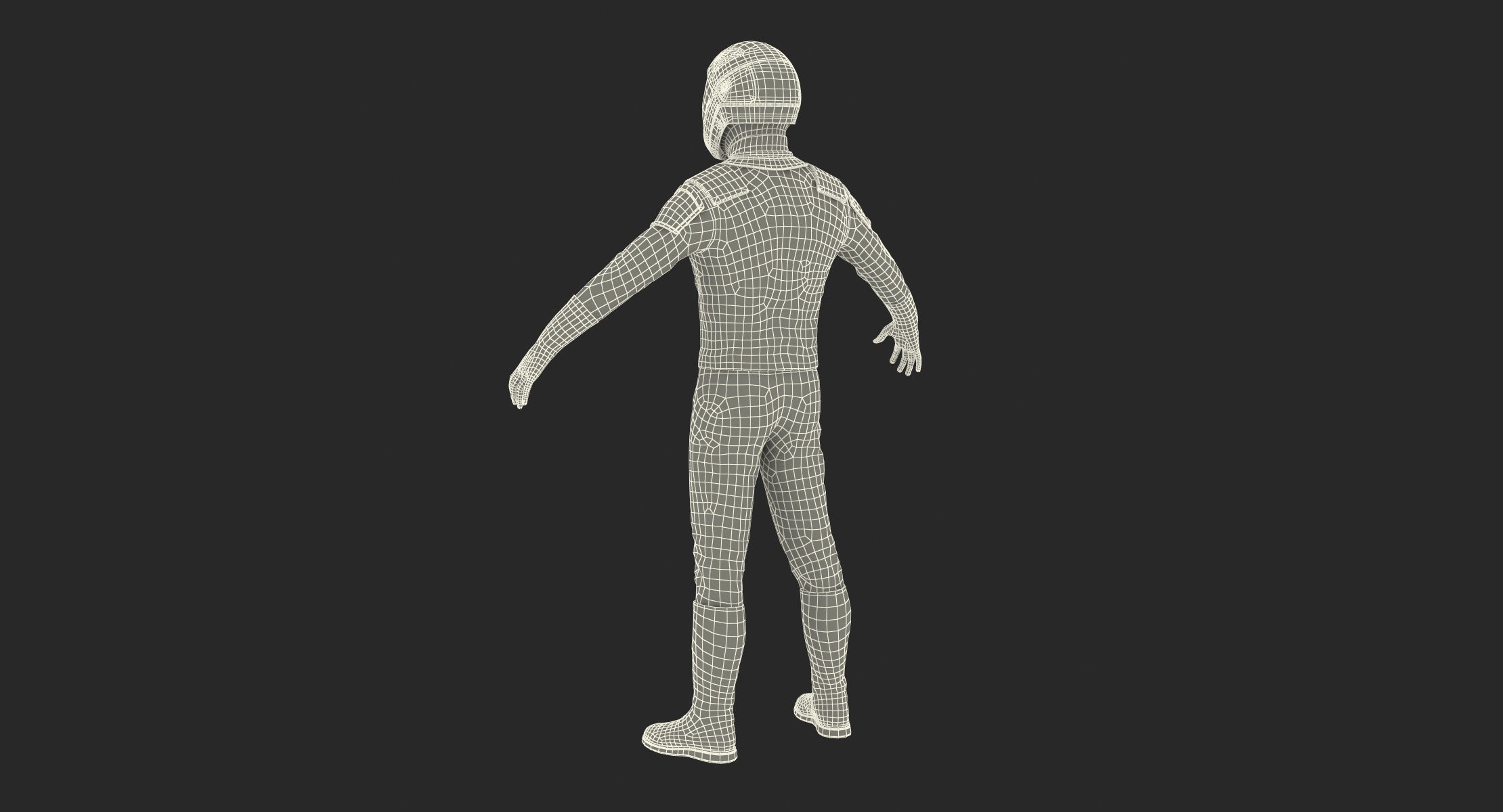 Futuristic Space Suit 3D model_20