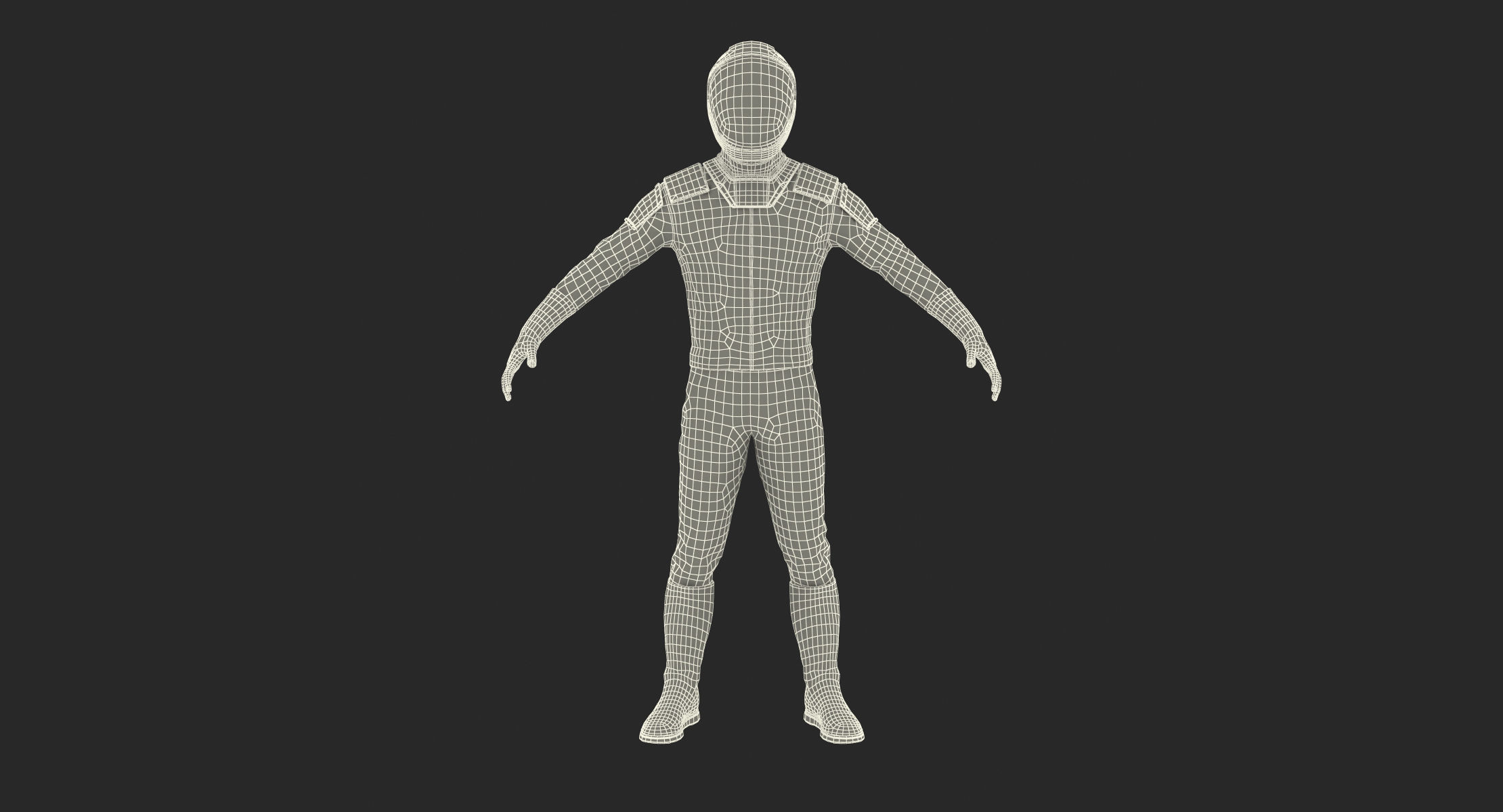 Futuristic Space Suit 3D model_19