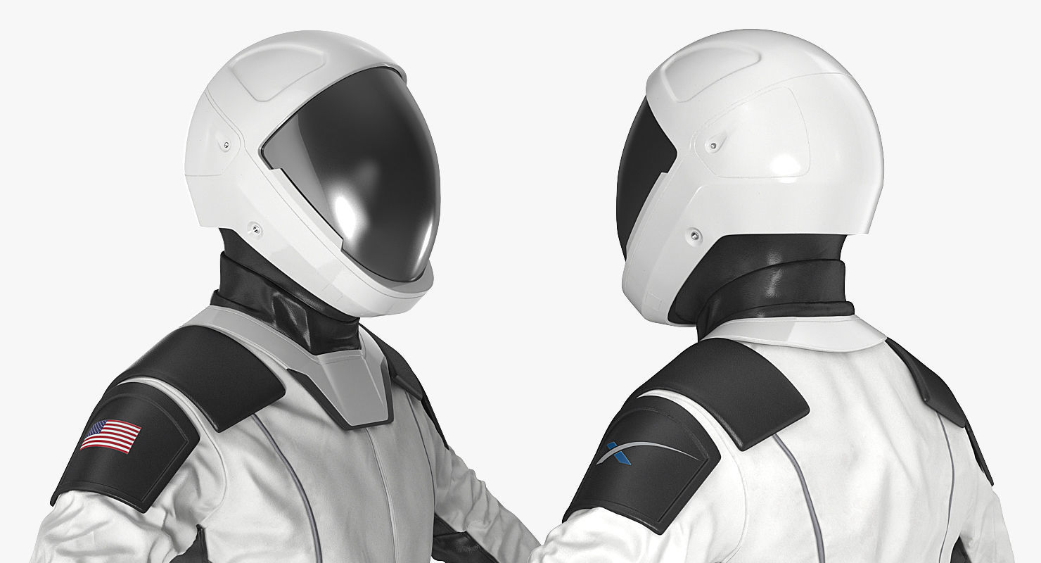 Futuristic Space Suit 3D model_7