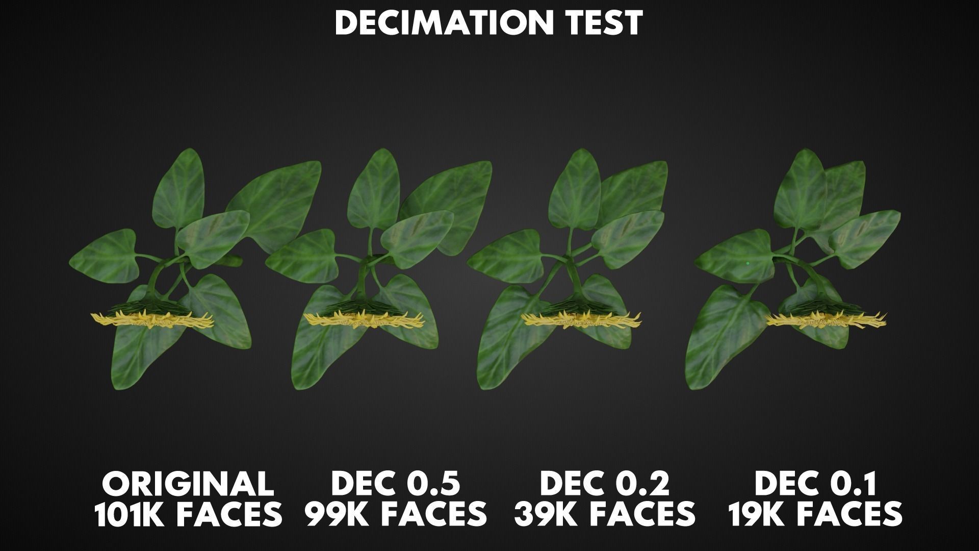 Sunflower 3D model_9