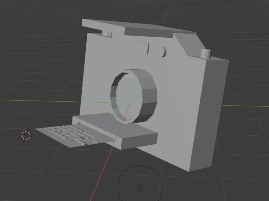 Camera with leaf Free low-poly 3D model_15