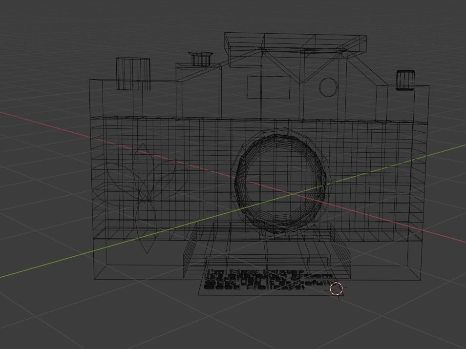 Camera with leaf Free low-poly 3D model_2