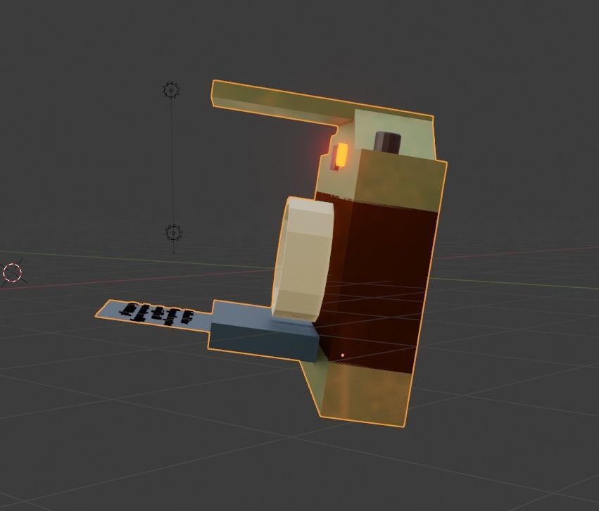 Camera with leaf Free low-poly 3D model_7