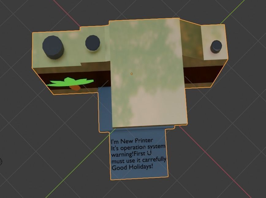 Camera with leaf Free low-poly 3D model_5