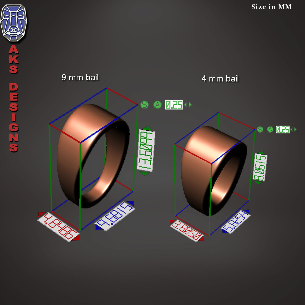 Pendant animal Jewelry Gentlemen Gorilla Monkey 1 3D print model_23