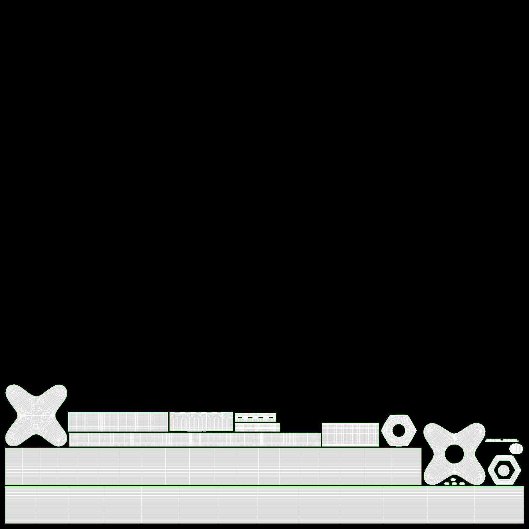 Gun UV lamp black light 3D model_13