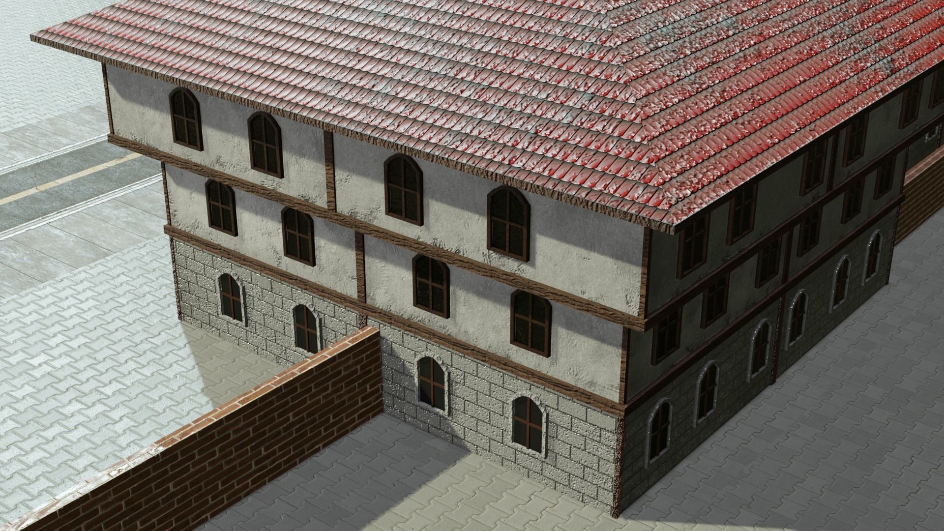 Safranbolu house Low-poly Low-poly 3D model_3