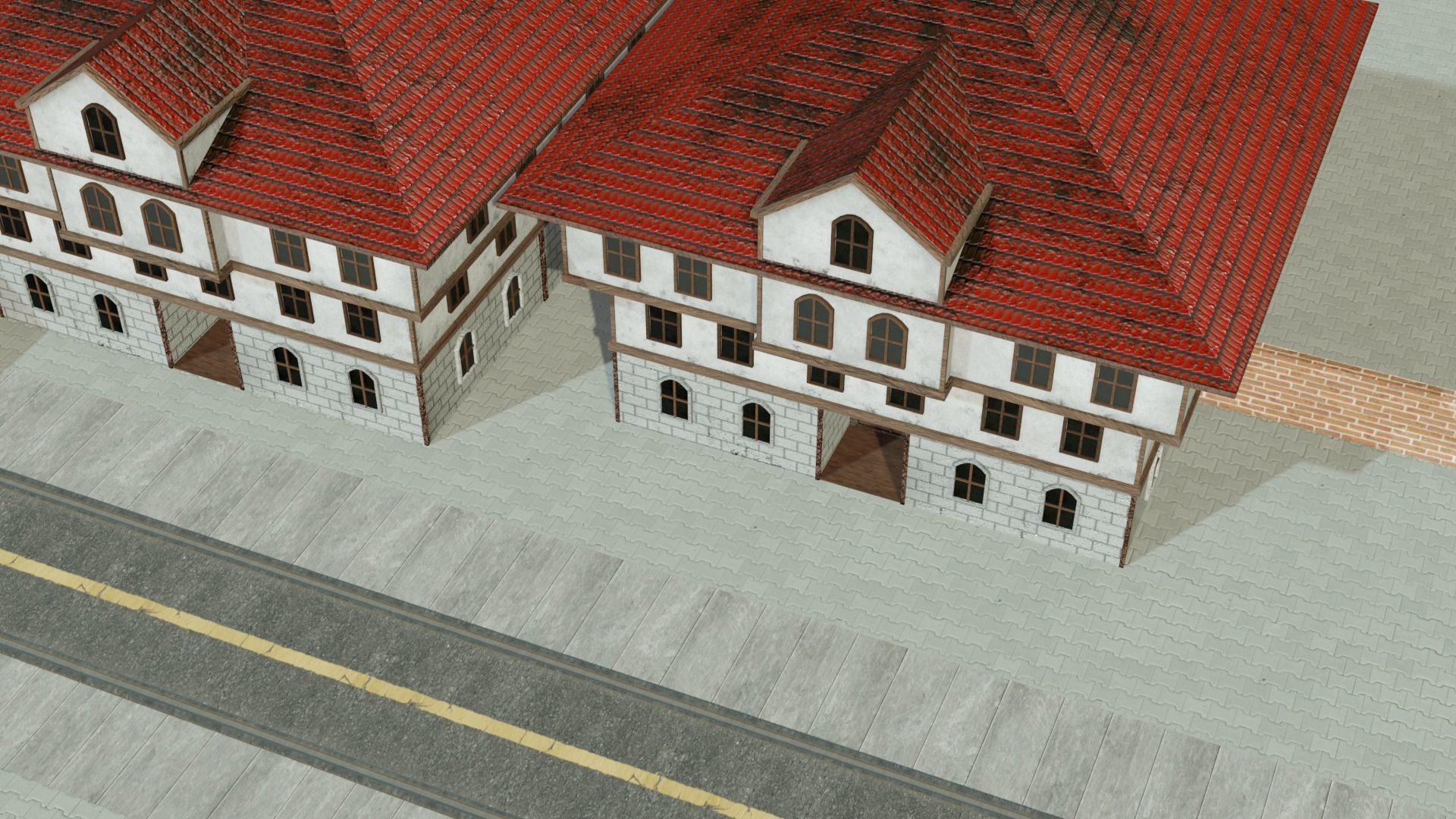 Safranbolu house Low-poly Low-poly 3D model_2