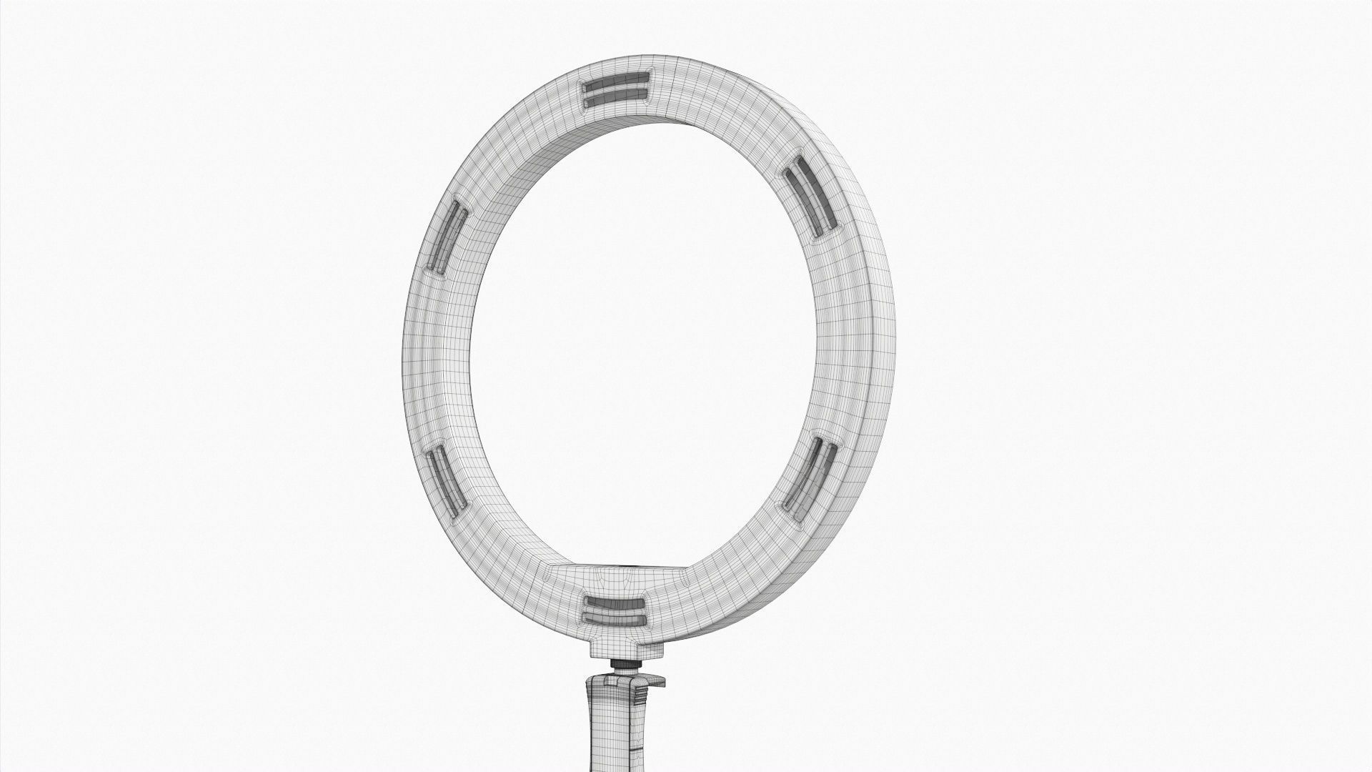 Live streaming tripod with lamp 01 3D model_9