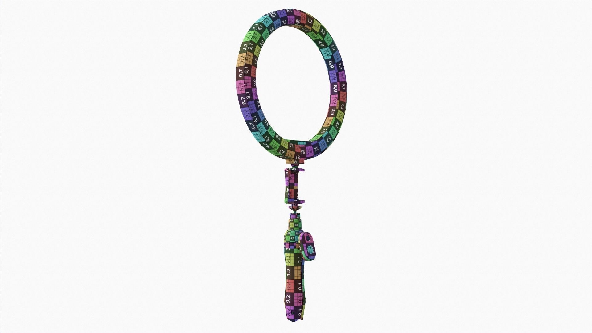 Live streaming tripod with lamp 01 3D model_14