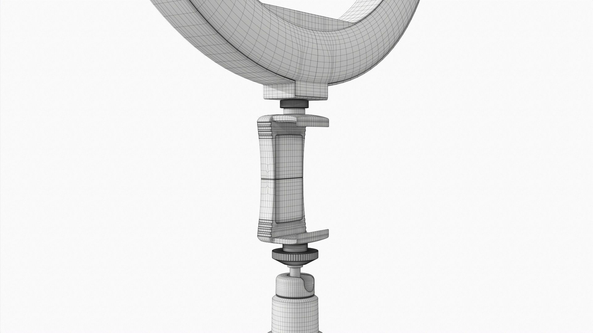 Live streaming tripod with lamp 01 3D model_10