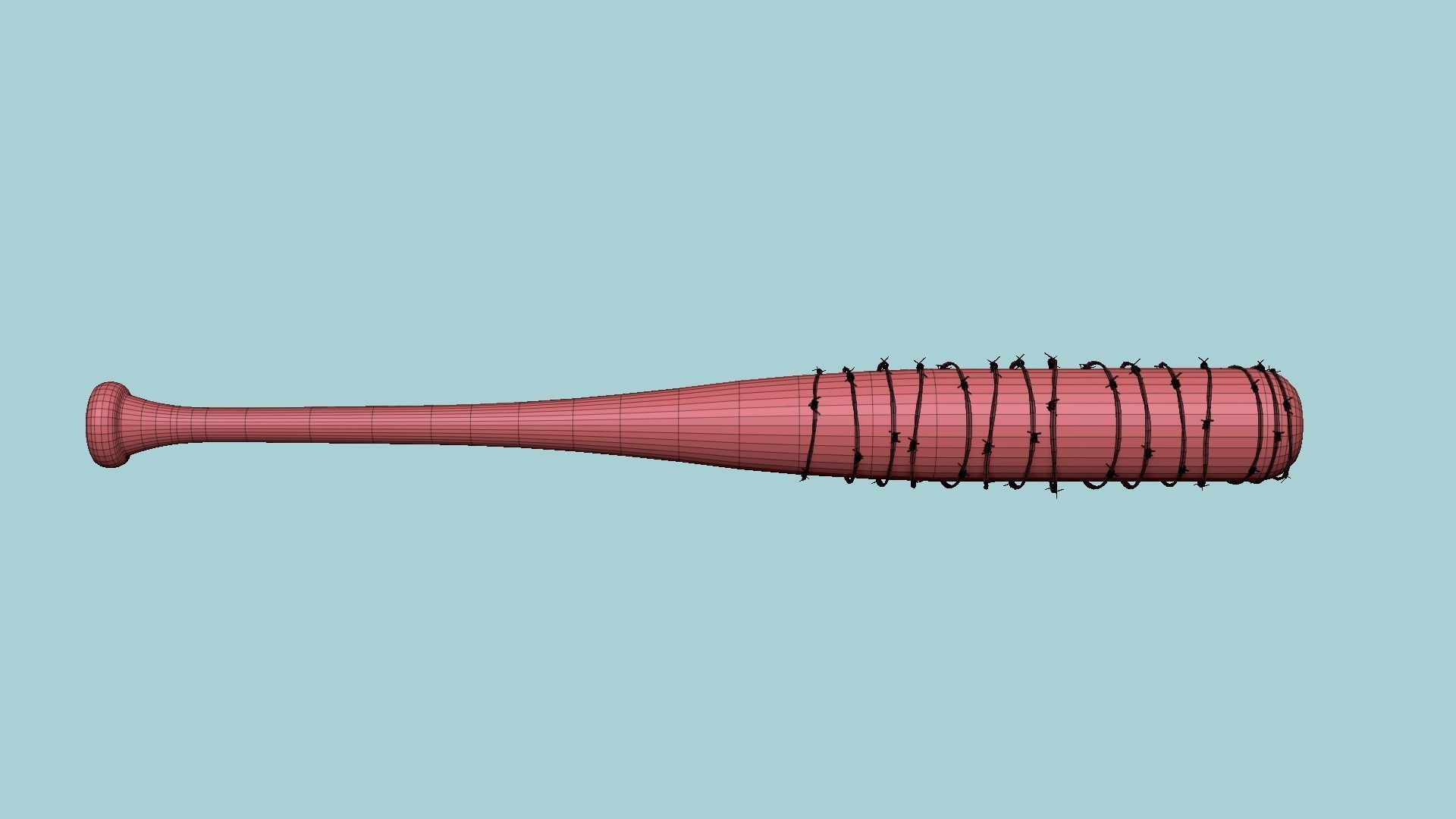 Baseball Bat Weapon 01 - Lucille - Character Weaponry 3D model_12