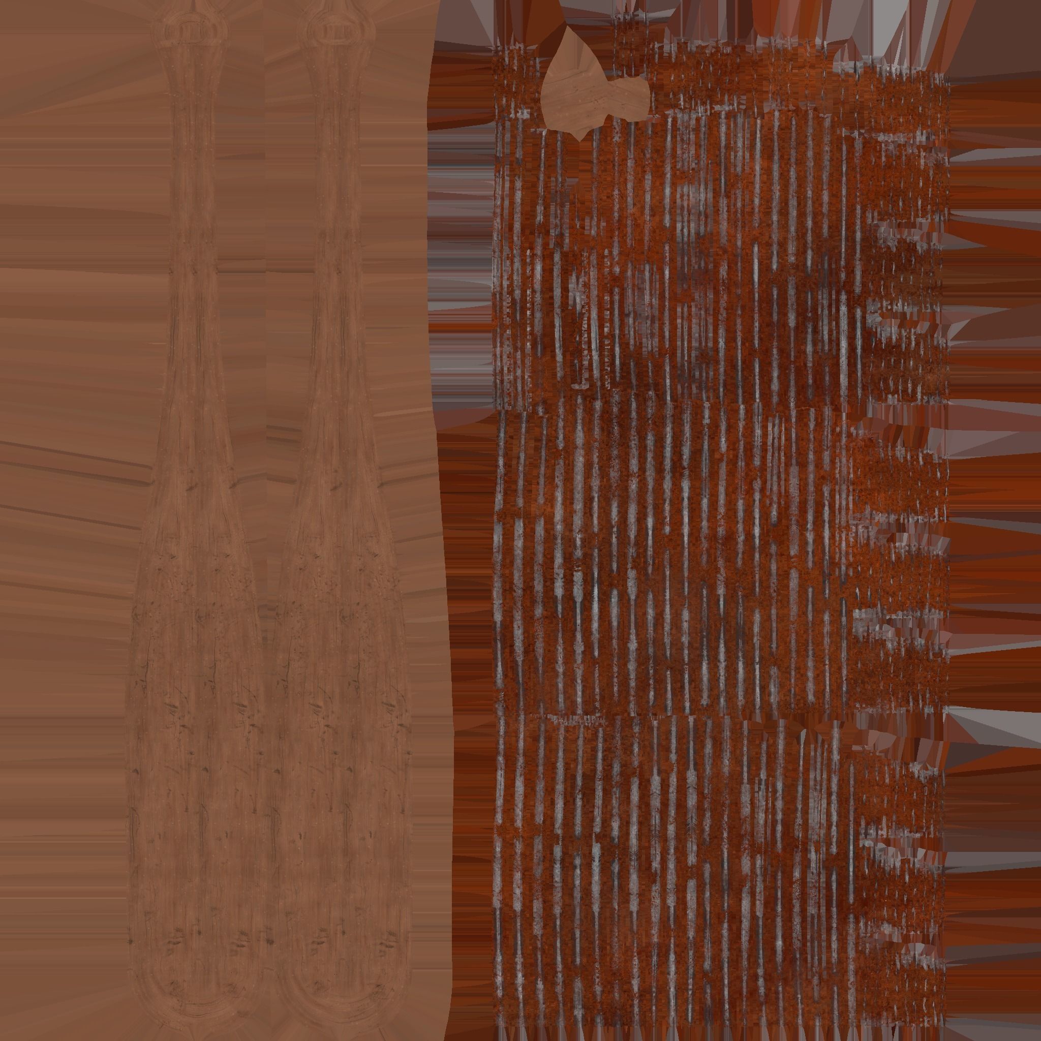 Baseball Bat Weapon 01 - Lucille - Character Weaponry 3D model_17