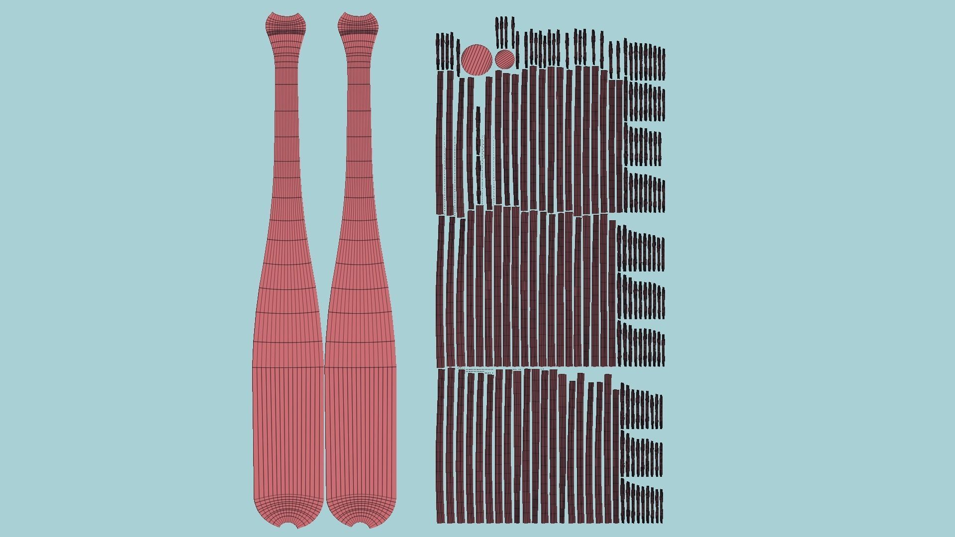 Baseball Bat Weapon 01 - Lucille - Character Weaponry 3D model_11