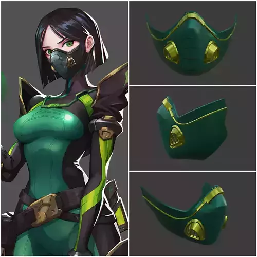 Viper mask from Valorant game 3D print model