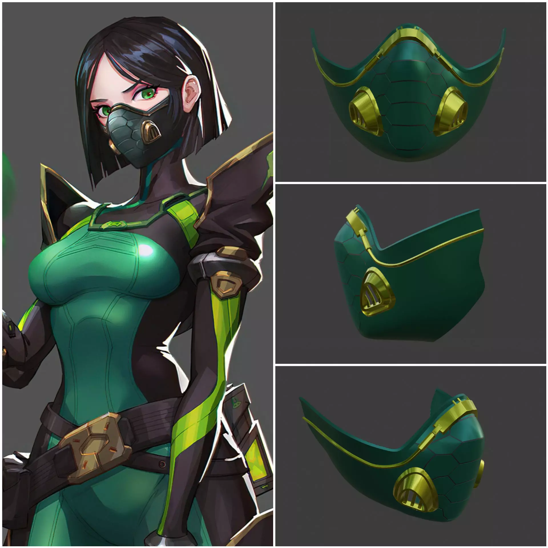 Viper mask from Valorant game 3D print model_0