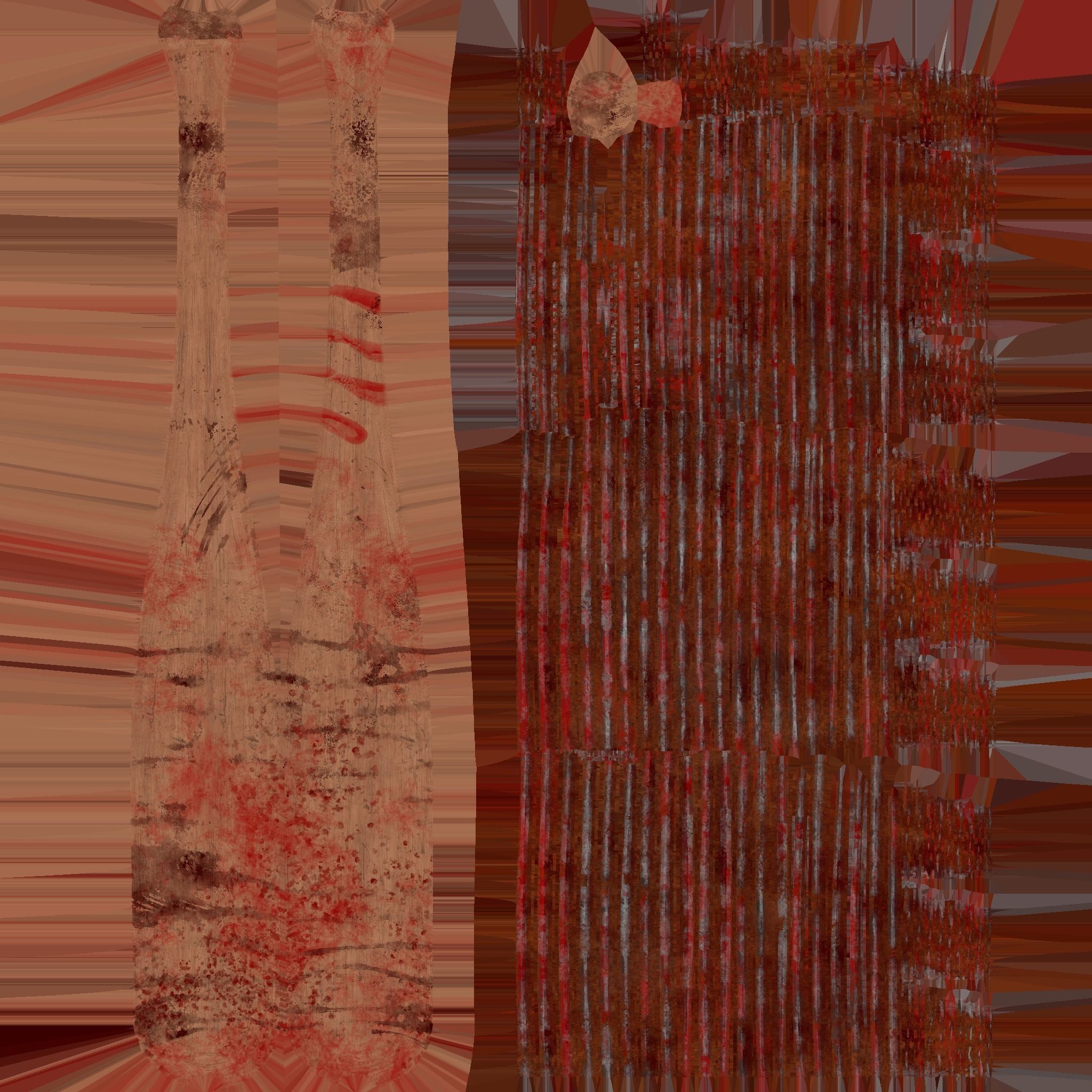 Baseball Bat Weapon 02 - Lucille - Character Weaponry 3D model_17